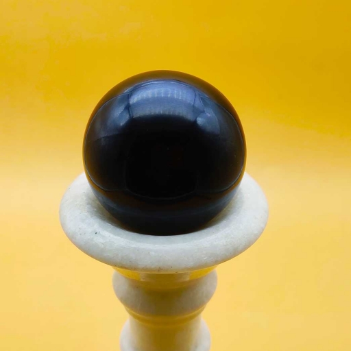 Black Onyx Gemstone Handmade Spiritual Energy Ball Sphere For Meditation Healing